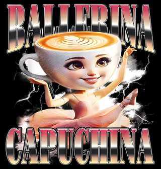 Obrázek 2 produktu Pánská mikina Italský Brainrot Ballerina Capuchina
