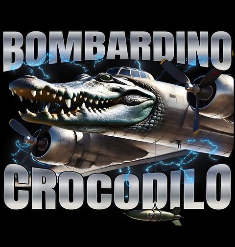 Obrázek produktu Pánská mikina Italský Brainrot Bombardino Crocodilo