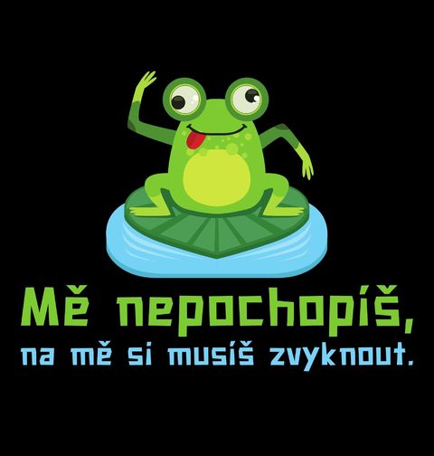 Obrázek produktu Pánské tričko Žába Mě nepochopíš, na mě si musíš zvyknout