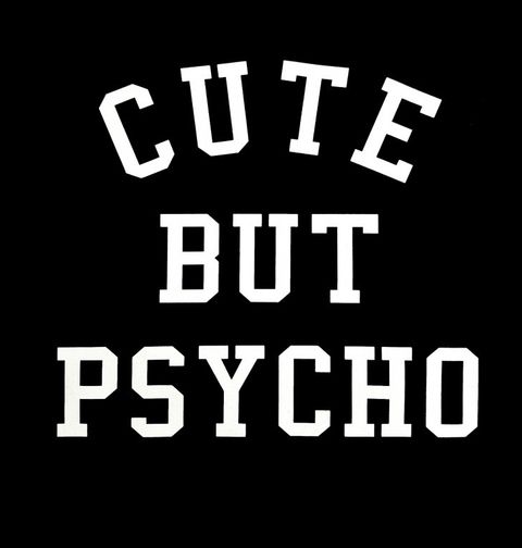 Obrázek produktu Bavlněná taška Cute but psycho "Roztomilá, ale Psycho"