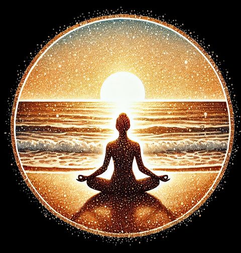 Obrázek produktu Pánské tričko Meditace na Pláži