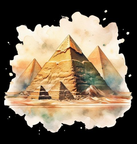 Obrázek produktu Dámské tričko Velké pyramidy v Gíze