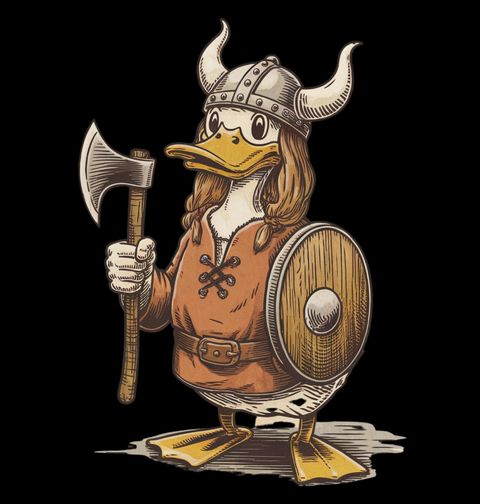 Obrázek produktu Dámské tričko Vikingská Kachna