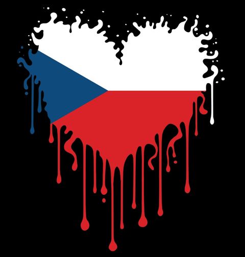 Obrázek produktu Pánské tričko Tající srdce Heart of Czechia