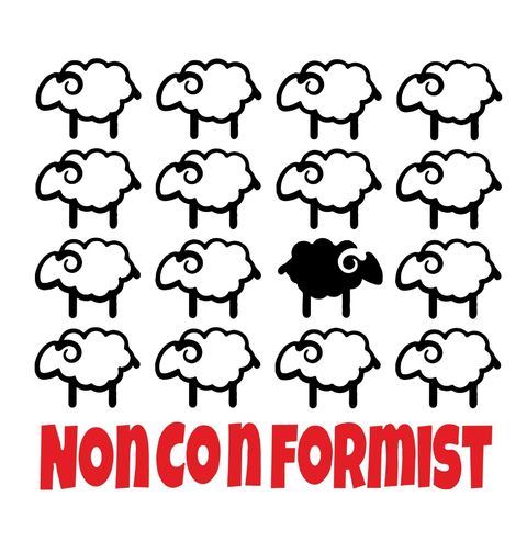 Obrázek produktu Pánské tričko Nepřizpůsobivá Černá ovce Nonconformist