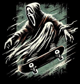 Obrázek 2 produktu Dětské tričko Ghostface na Skateboardu
