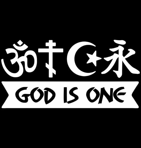 Obrázek produktu Dámské tričko Bůh je jeden God is One
