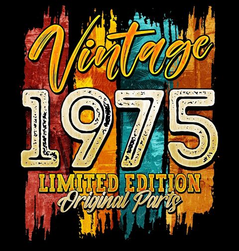 Obrázek produktu Pánské tričko Vintage 1975 Originální díl