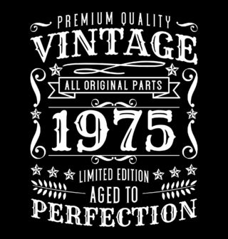 Obrázek 2 produktu Pánské tričko Ročník 1975 Premium Quality