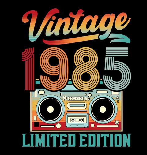 Obrázek produktu Pánské tričko Vintage 1985 Boombox