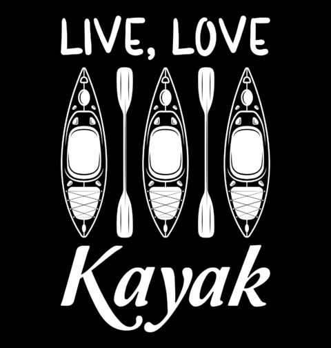 Obrázek produktu Dámské tričko Žij, Miluj, Pádluj Live Love Kayak