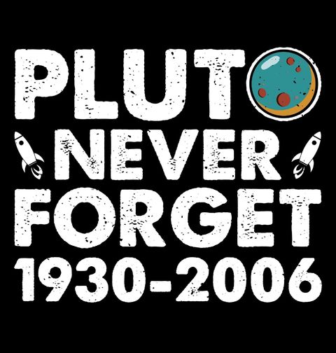 Obrázek produktu Pánské tričko Devátá planeta Pluto Never Forget