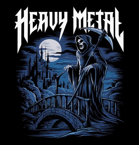Obrázek produktu Pánské tričko Metalová Smrtka Heavy Metal Reaper