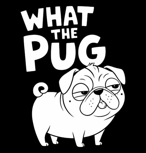 Obrázek produktu Dámské tričko Pes Mops What The Pug