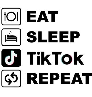 Obrázek 2 produktu Pánské tričko Jez Spi Scrolluj Opakuj Eat Sleep TikTok Repeat