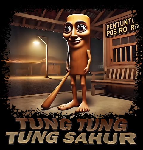 Obrázek produktu Pánské tričko Strážce brainrotu Tung Tung Tung Sahur