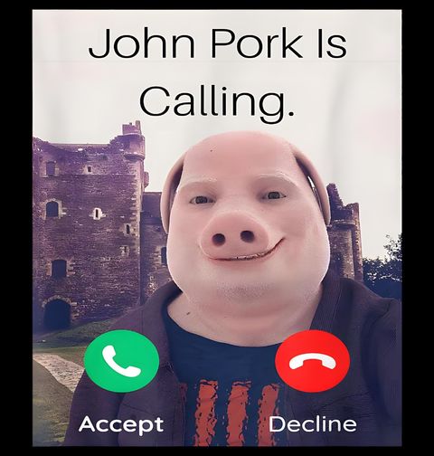 Obrázek produktu Pánská mikina John Pork Is Calling