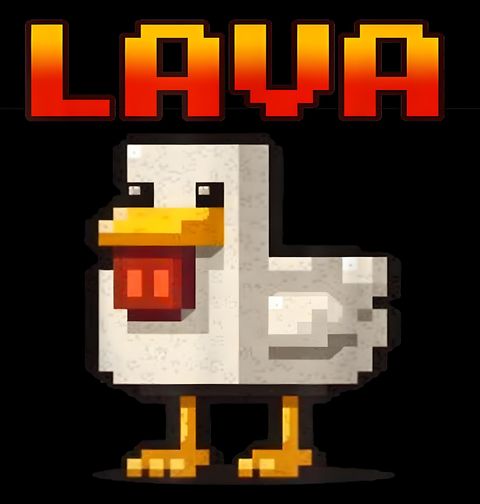 Obrázek produktu Dámské tričko Lávové Kuře Minecraft