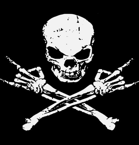Obrázek produktu Pánské tričko Metalová Lebka