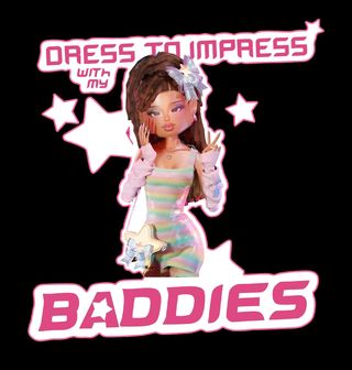 Obrázek 2 produktu Dámské tričko Baddie Barbie Dress to impress