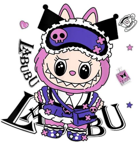 Obrázek produktu Pánské tričko Kuromi Labubu