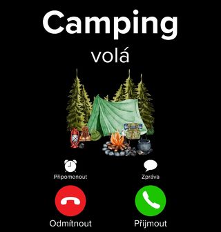 Obrázek 2 produktu Pánské tričko Camping volá Phone Call