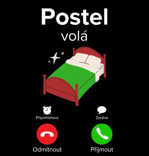 Obrázek produktu Pánské tričko Postel volá Phone Call