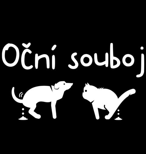 Obrázek produktu Dětské tričko Pes a Kočka Oční souboj