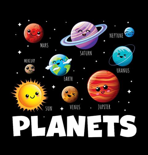 Obrázek produktu Dětské tričko Usměvavé planety