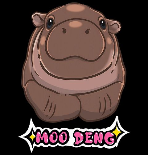 Obrázek produktu Dámské tričko Roztomilý Hroch Moo Deng