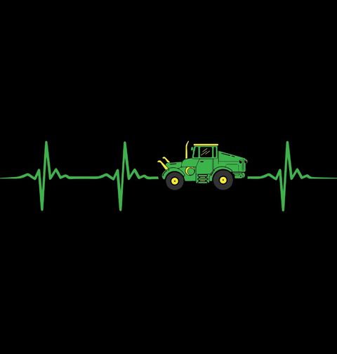 Obrázek produktu Dámské tričko Kardiogram a Polní Traktor