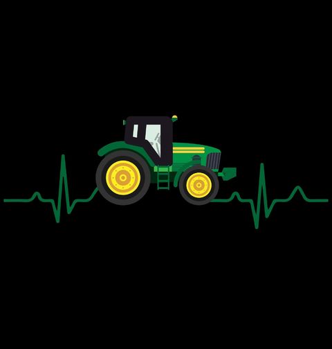 Obrázek produktu Dámské tričko Kardiogram a Zelený Traktor