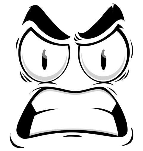 Obrázek produktu Dámské tričko Vzteklý Smajlík Angry Cartoon Emoji