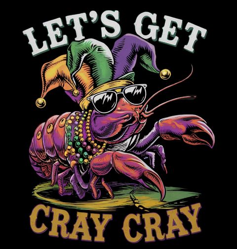 Obrázek produktu Pánská mikina Karnevalový Rak Let’s Get Cray Cray