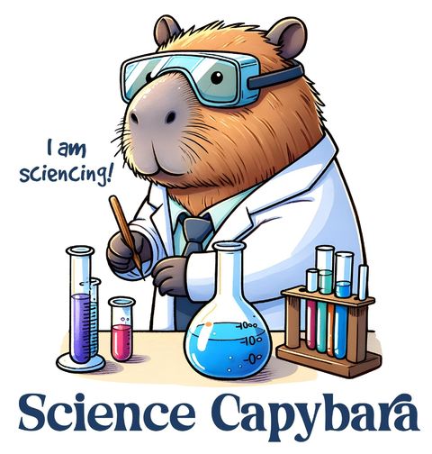 Obrázek produktu Dámské tričko Kapybara Chemik Science Capybara 