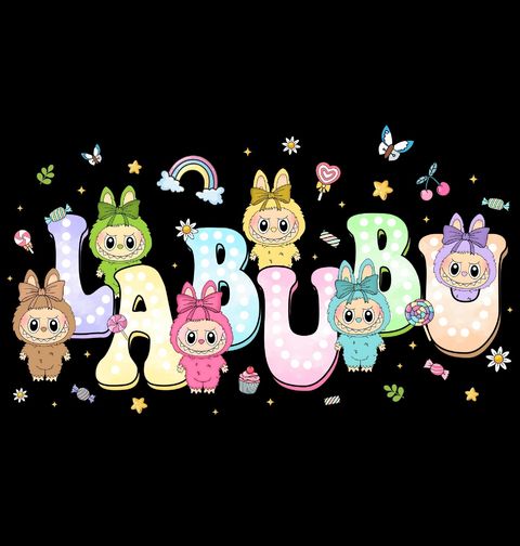 Obrázek produktu Dámské tričko Duhový Labubu