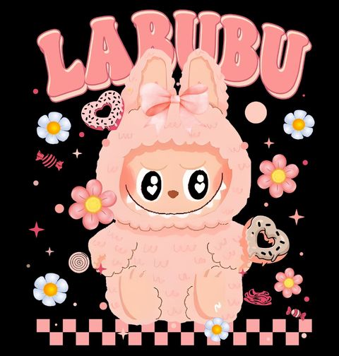 Obrázek produktu Dětské tričko Růžový Labubu