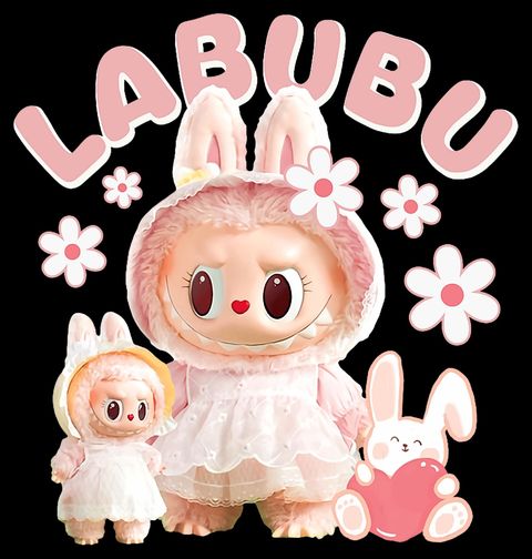 Obrázek produktu Dětské tričko Růžové Labubu Princezny
