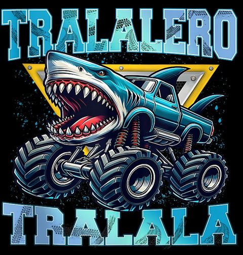 Obrázek produktu Pánské tričko Žraločí Monster Truck Tralalero Tralala