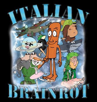 Obrázek 2 produktu Pánská mikina Kreslené Postavičky Italian Brainrot