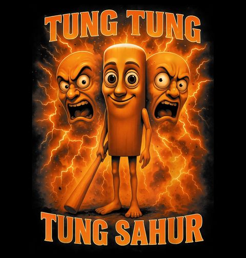 Obrázek produktu Pánské tričko Výbušný Tung Tung Tung Sahur
