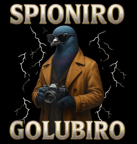Obrázek produktu Pánské tričko Holub Špion Spioniro Golubiro Italský Brainrot