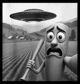 Obrázek 2 produktu Pánská mikina Únos Tung Tung Tung Sahura UFO