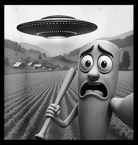 Obrázek produktu Pánská mikina Únos Tung Tung Tung Sahura UFO