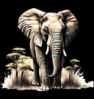 Obrázek 2 produktu Pánská mikina Slon africký Král Savany