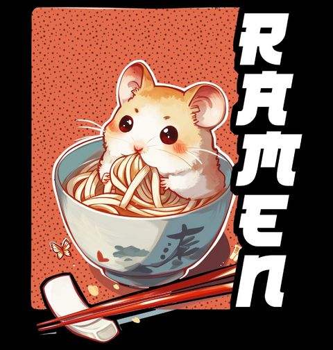 Obrázek produktu Dámské tričko Křeček v Ramen Misce