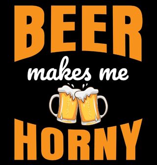 Obrázek 2 produktu Pánská mikina Po pivě jsem nadržený Beer makes me horny