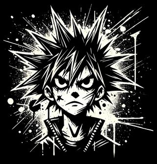 Obrázek 2 produktu Pánská mikina Tajemný Anime Pankáč