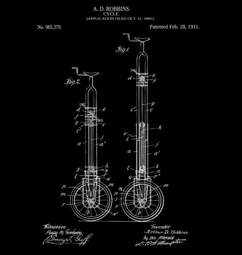 Obrázek produktu Dámské tričko Jednokolka Patent A. D. Robbins
