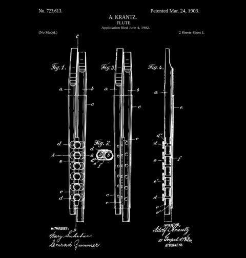 Obrázek produktu Dětské tričko Flétna Patent A. Krantz